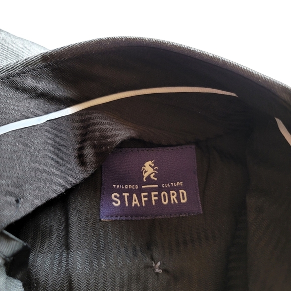 Stafford Classic Fit Dress Pants Gray 34x30 - Picture 5 of 6